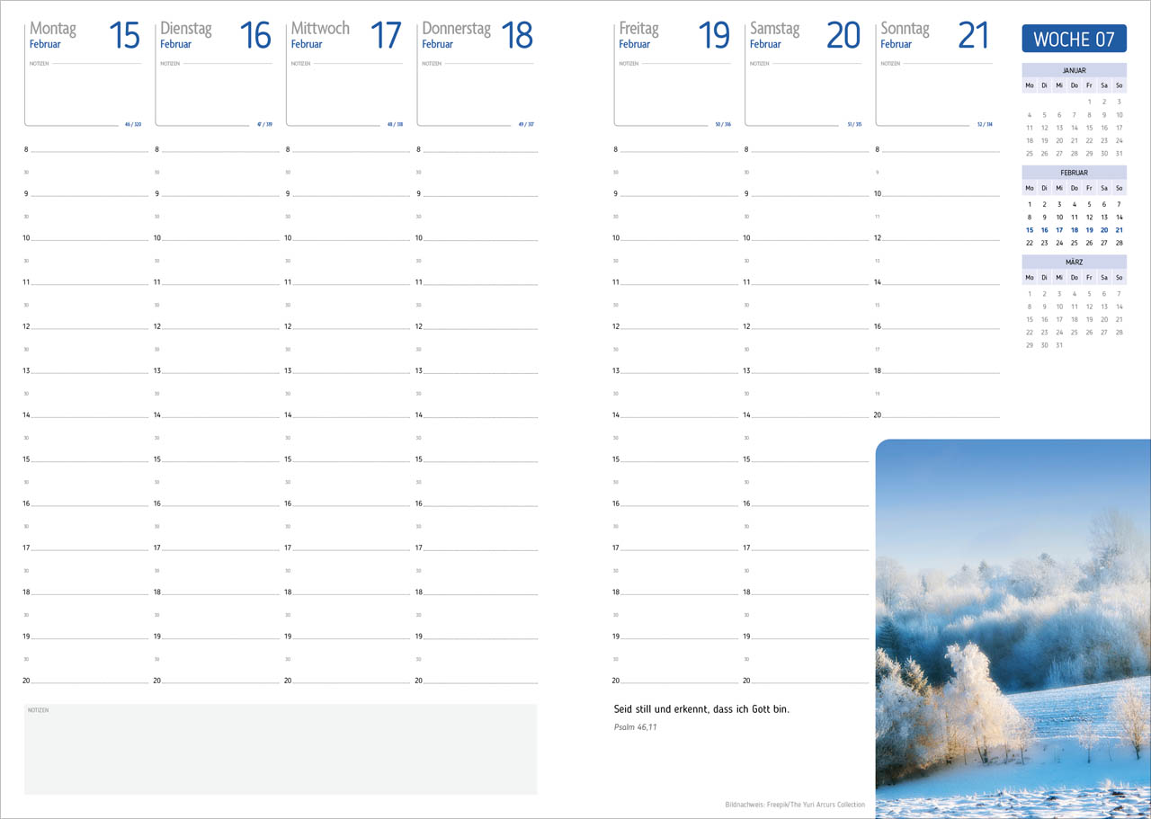 Agenda - Für jeden Tag 2027