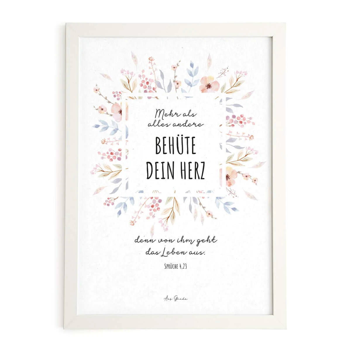 Poster A4 - Behüte dein Herz Poster A4 - Behüte dein Herz