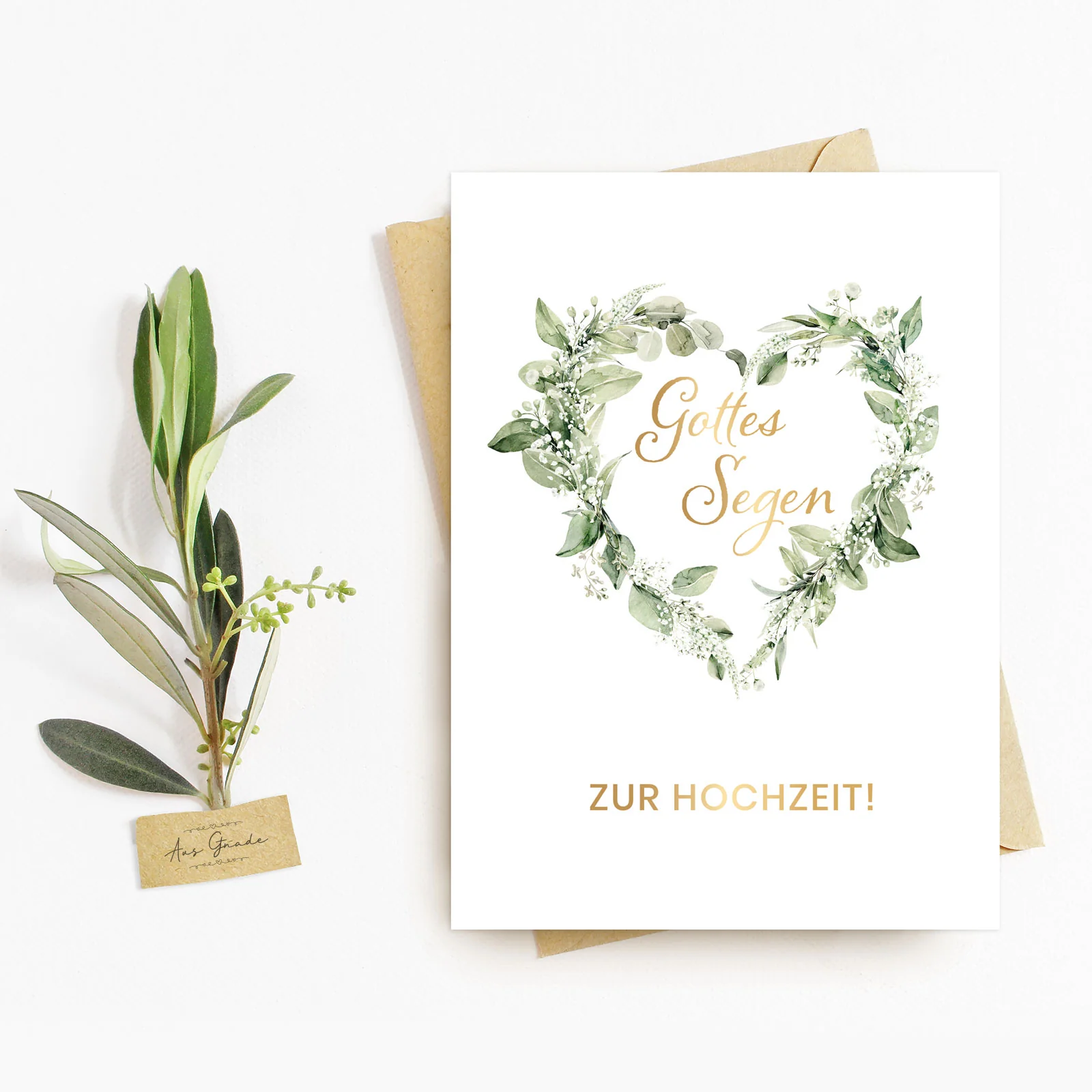 Doppelkarte - Gottes Segen zur Hochzeit Doppelkarte - Gottes Segen zur Hochzeit