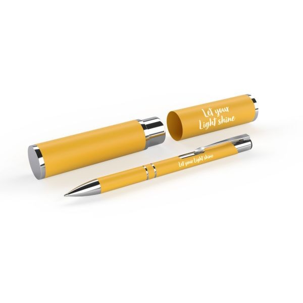 Kugelschreiber mit Etui - Let your Light shine