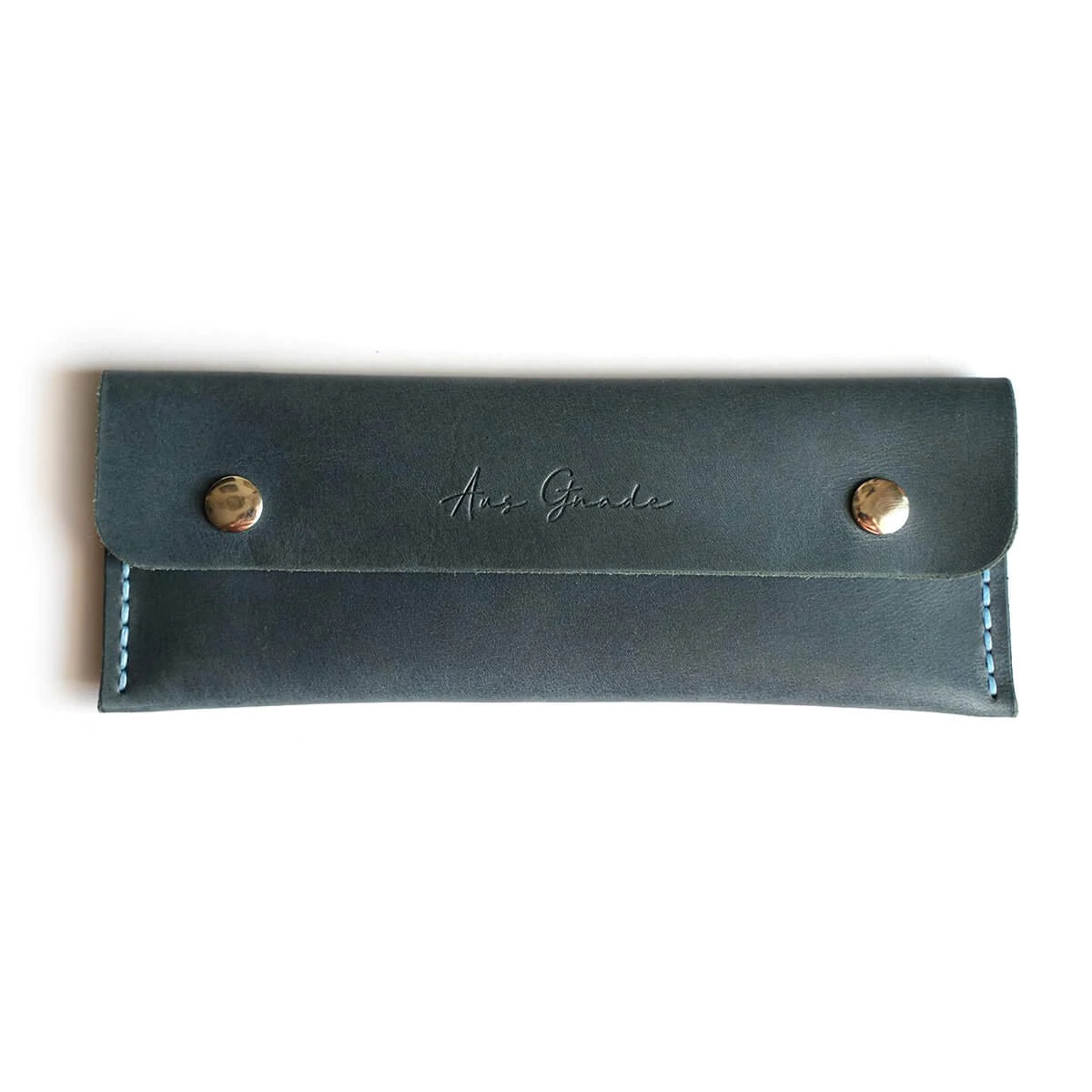 Leder Etui - Aus Gnade, blau