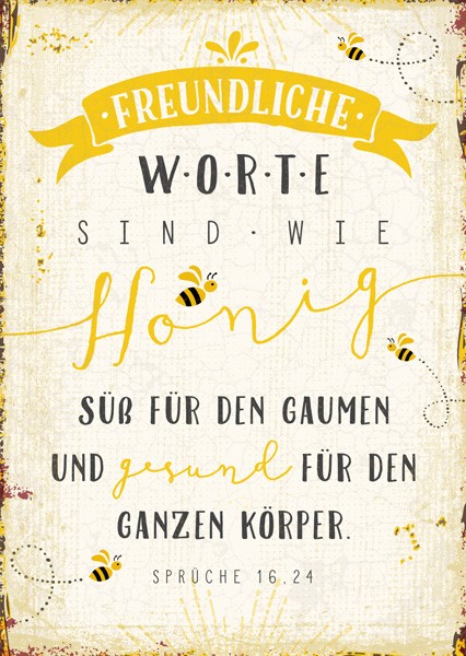 Postkarte-Honig-1200 Postkarte - Honig