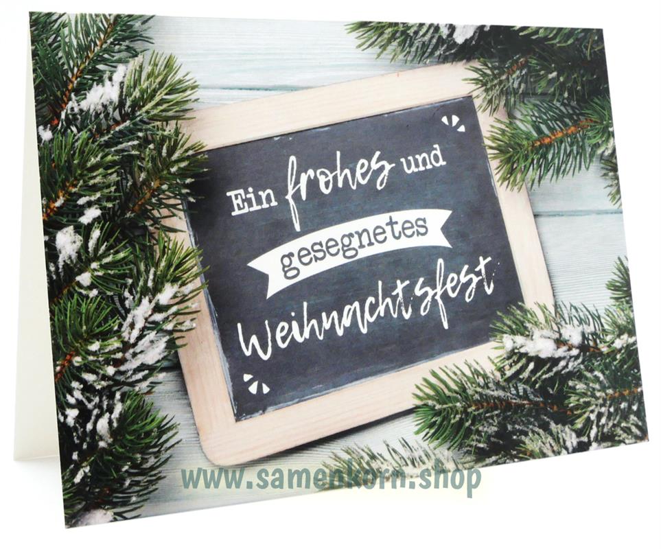 Doppelkarte - Ein frohes und gesegnetes Weihnachtsfest