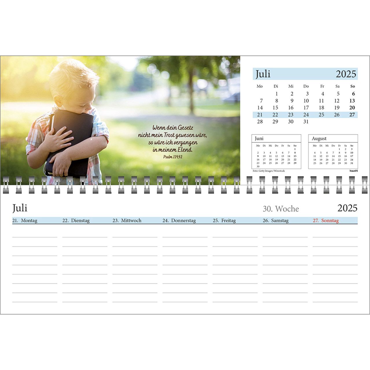 Tischkalender - In deine Hand leg ich den Tag 2025