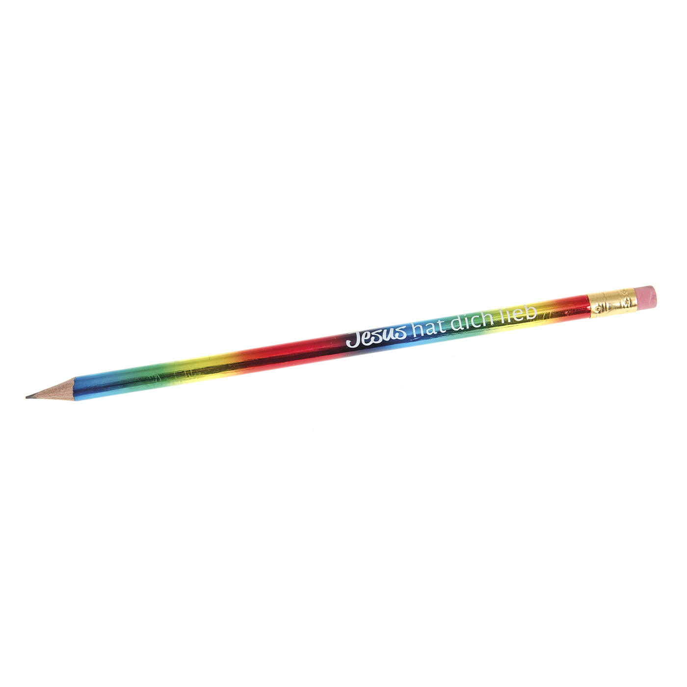 Bleistift-Jesus-hat-dich-lieb Bleistift Regenbogen - Jesus hat dich lieb