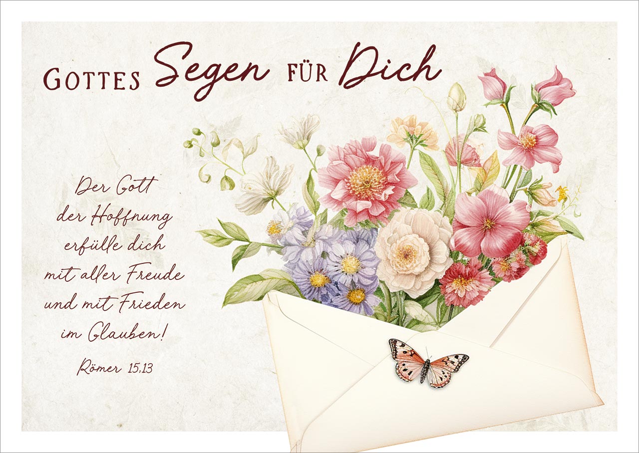 Postkarte - Der Gott der Hoffnung Postkarte - Der Gott der Hoffnung