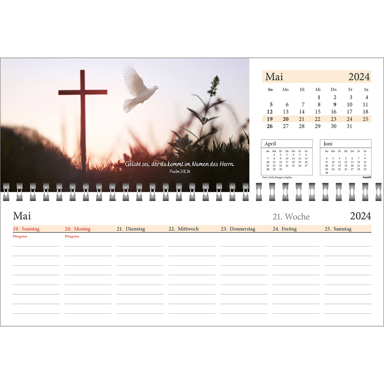 Tischkalender 2024 - In deine Hand leg ich den Tag Tischkalender 2024 - In deine Hand leg ich den Tag