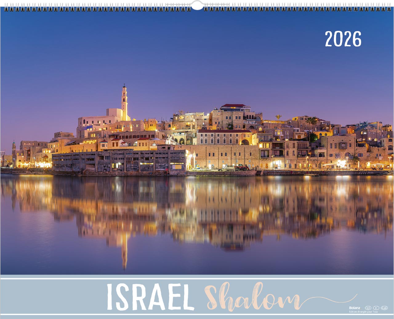 Israel Shalom 2026 - Wandkalender