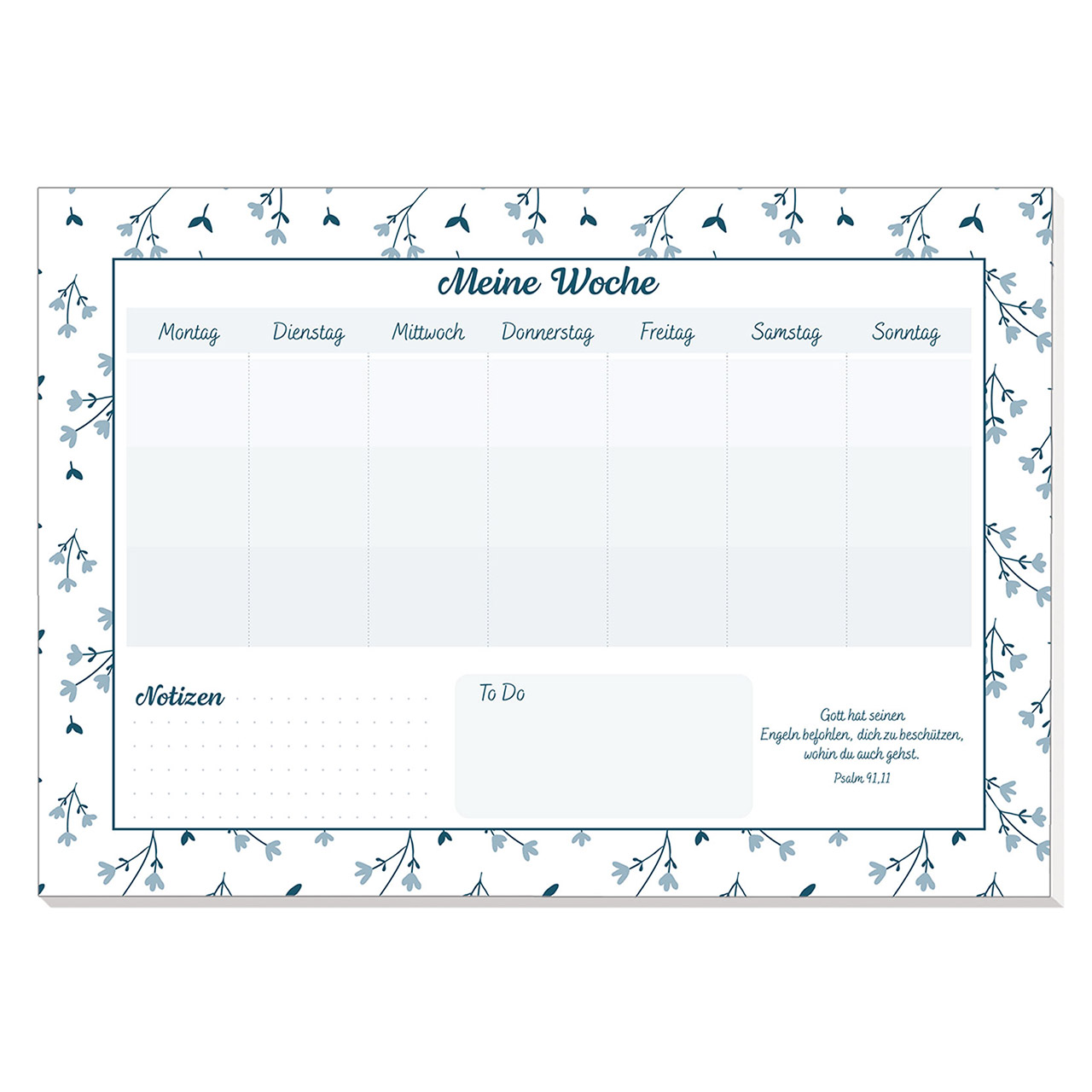 Wochenplaner Blumen Wochenplaner Blumen