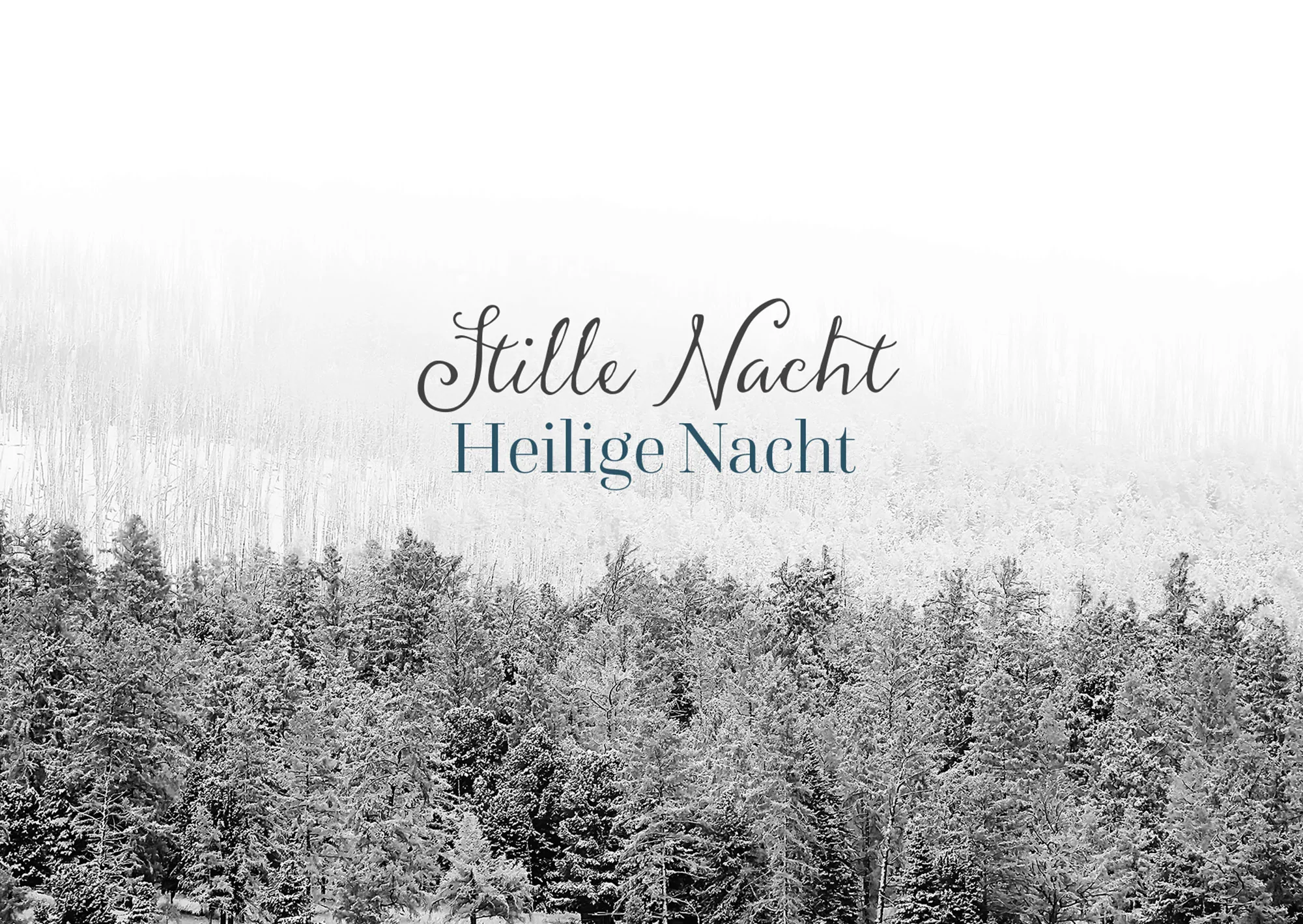 Doppelkarte - Stille Nacht, heilige Nacht Doppelkarte - Stille Nacht, heilige Nacht