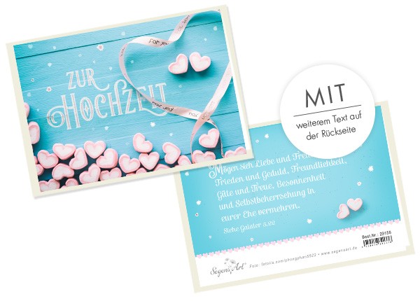 Doppelkarte-Zur-Hochzeit-Frieden-und-Geduld-29158 Doppelkarte - Zur Hochzeit - Frieden und Geduld