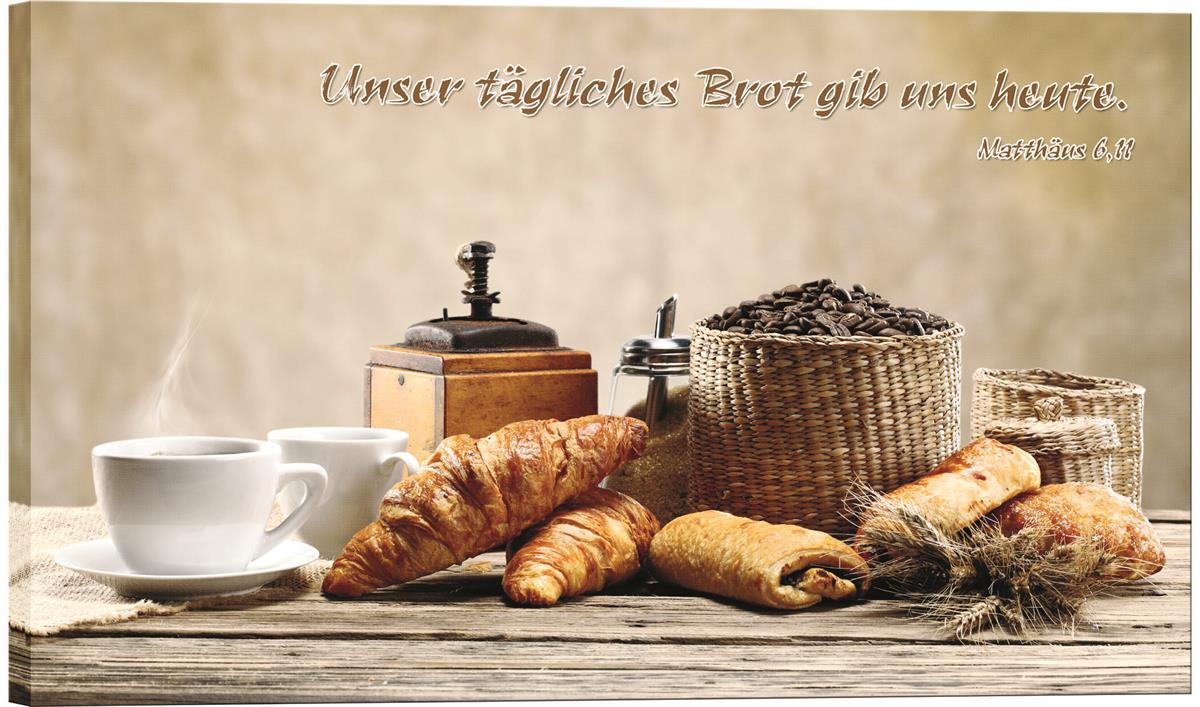 Leinwand - Kaffee und Gebäck Leinwand - Kaffee und Gebäck