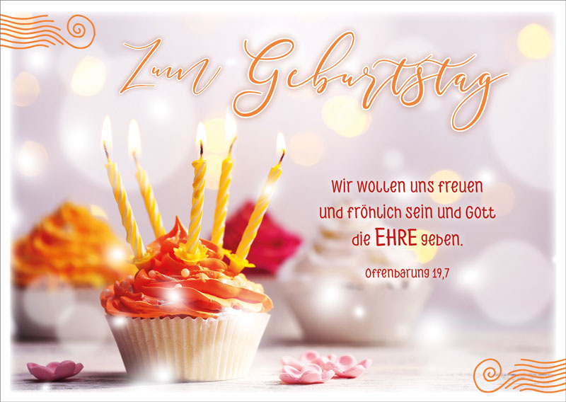 Postkarte-Geburtstagsmuffin-731792 Postkarte - Geburtstagsmuffin
