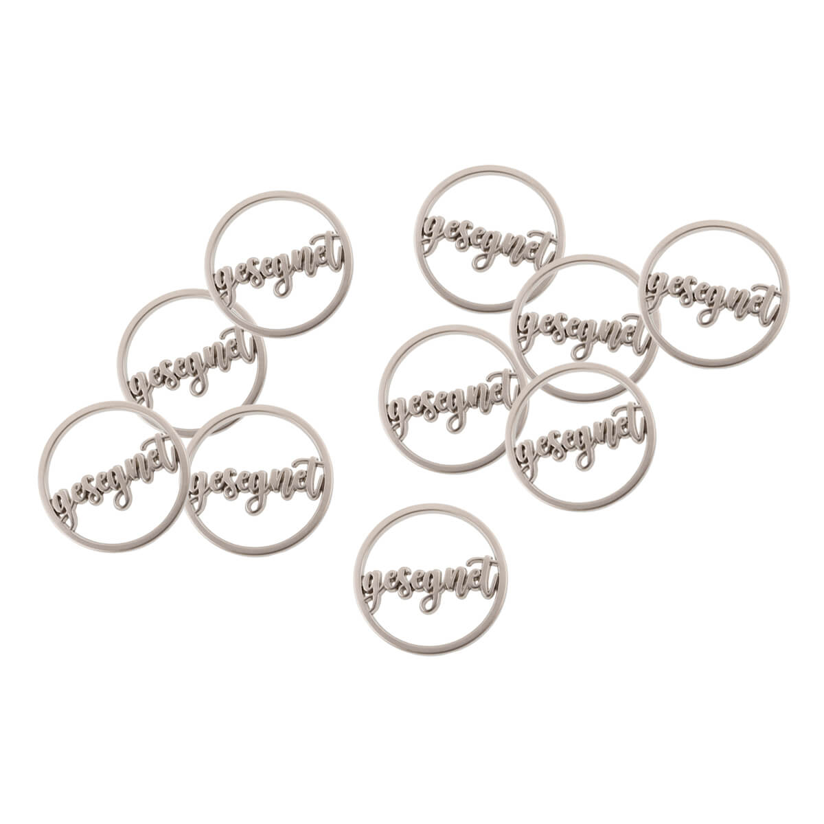 Einkaufswagenchip Gesegnet, 10er Pack
