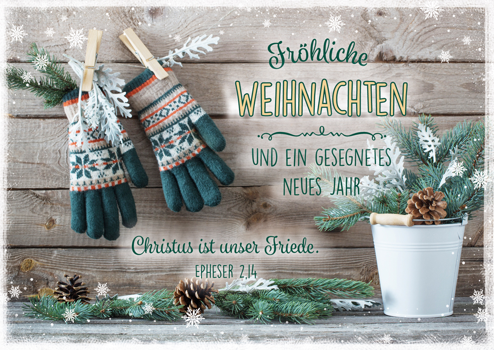 Postkarte WH Norweger Handschuhe