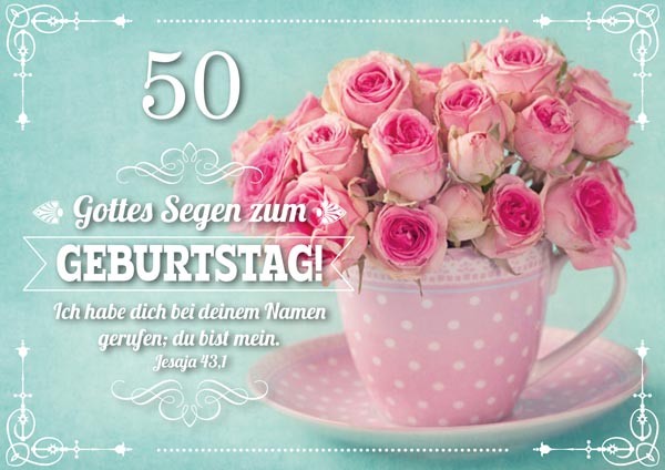 DK 50. Geburtstag Rosa Rosen