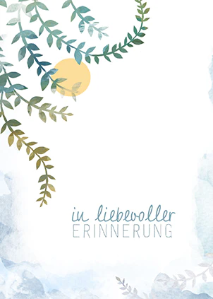 Doppelkarte Collage - In liebevoller Erinnerung - Nicht begreifen