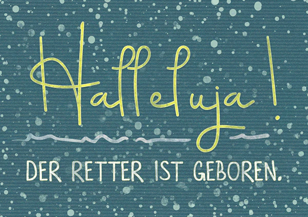 Minikarte - Halleluja! Der Retter ist geboren Minikarte - Halleluja! Der Retter ist geboren