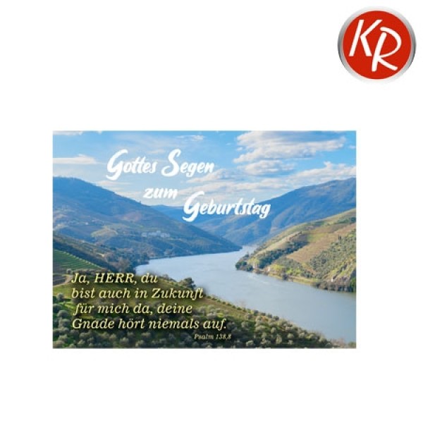 Postkarte - Geburtstag Fluss Postkarte - Geburtstag Fluss