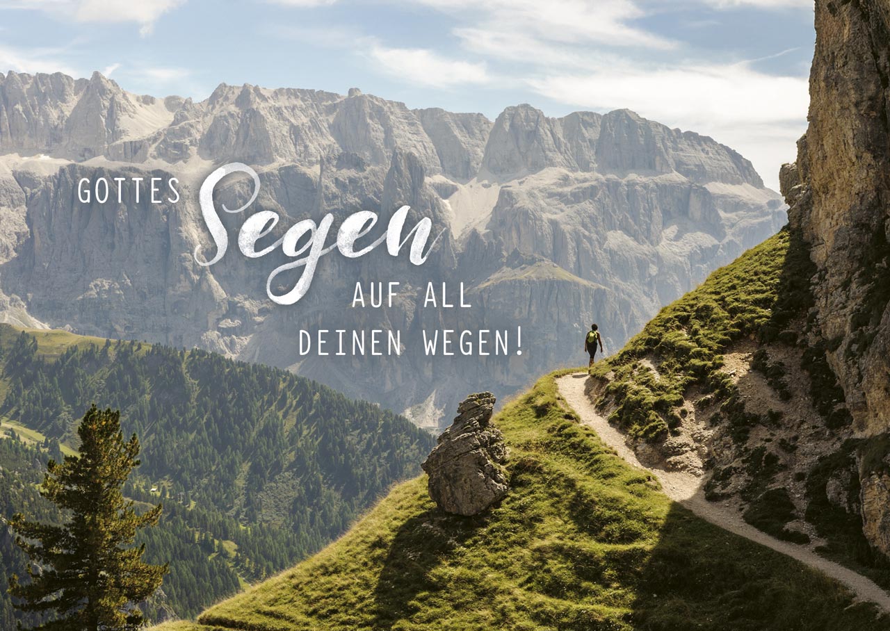 Postkarte - Gottes Segen auf all deinen Wegen