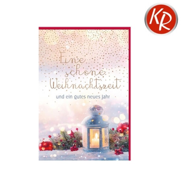 Doppelkarte - Weihnachten, Laterne Doppelkarte - Weihnachten, Laterne