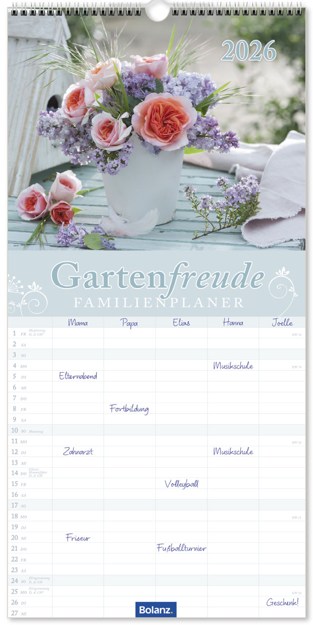 Gartenfreunde - Familienplaner 2026