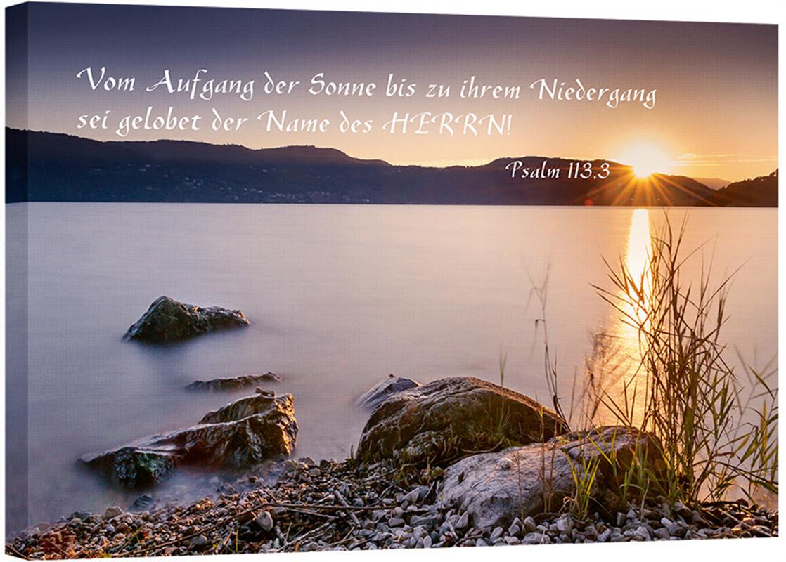 Leinwand - Sonnenuntergang am See Leinwand - Sonnenuntergang am See
