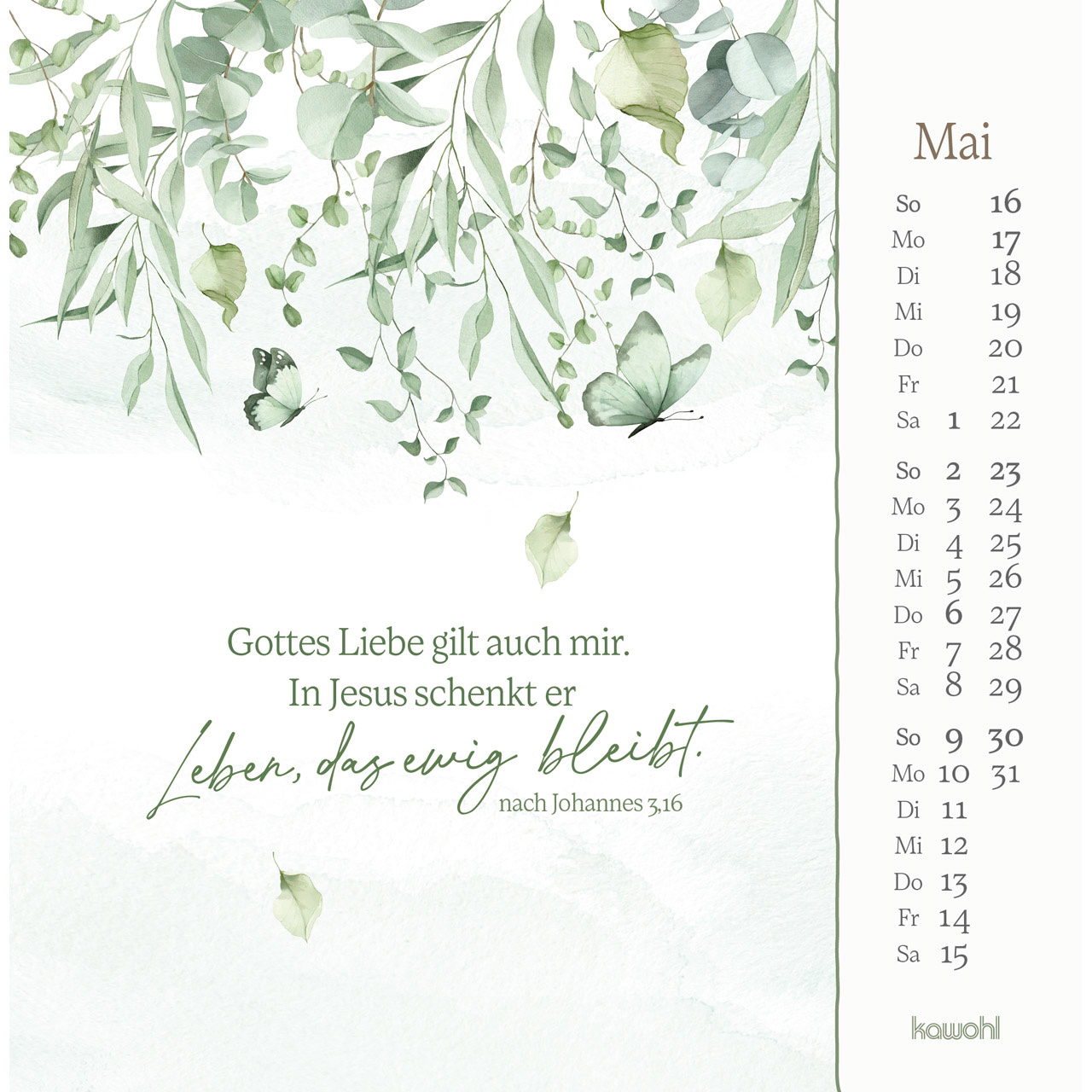 Aufstellkalender - Vor dir bringe ich, was mich bewegt 2027