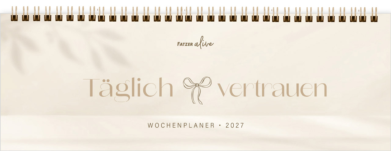 Wochenplaner - Täglich vertrauen 2027