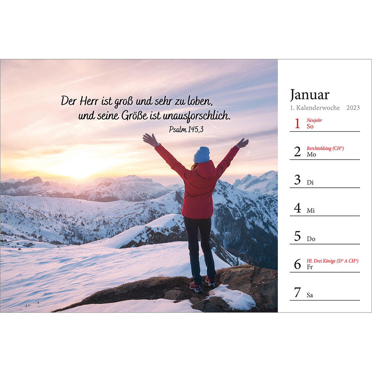 Aufstellkalender - In deine Hand stell ich den Tag 2023 Aufstellkalender - In deine Hand stell ich den Tag 2023