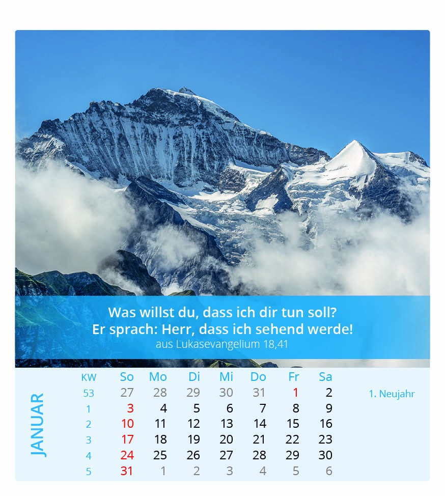 Ich bin der Herr, dein Gott - Tischkalender 2027