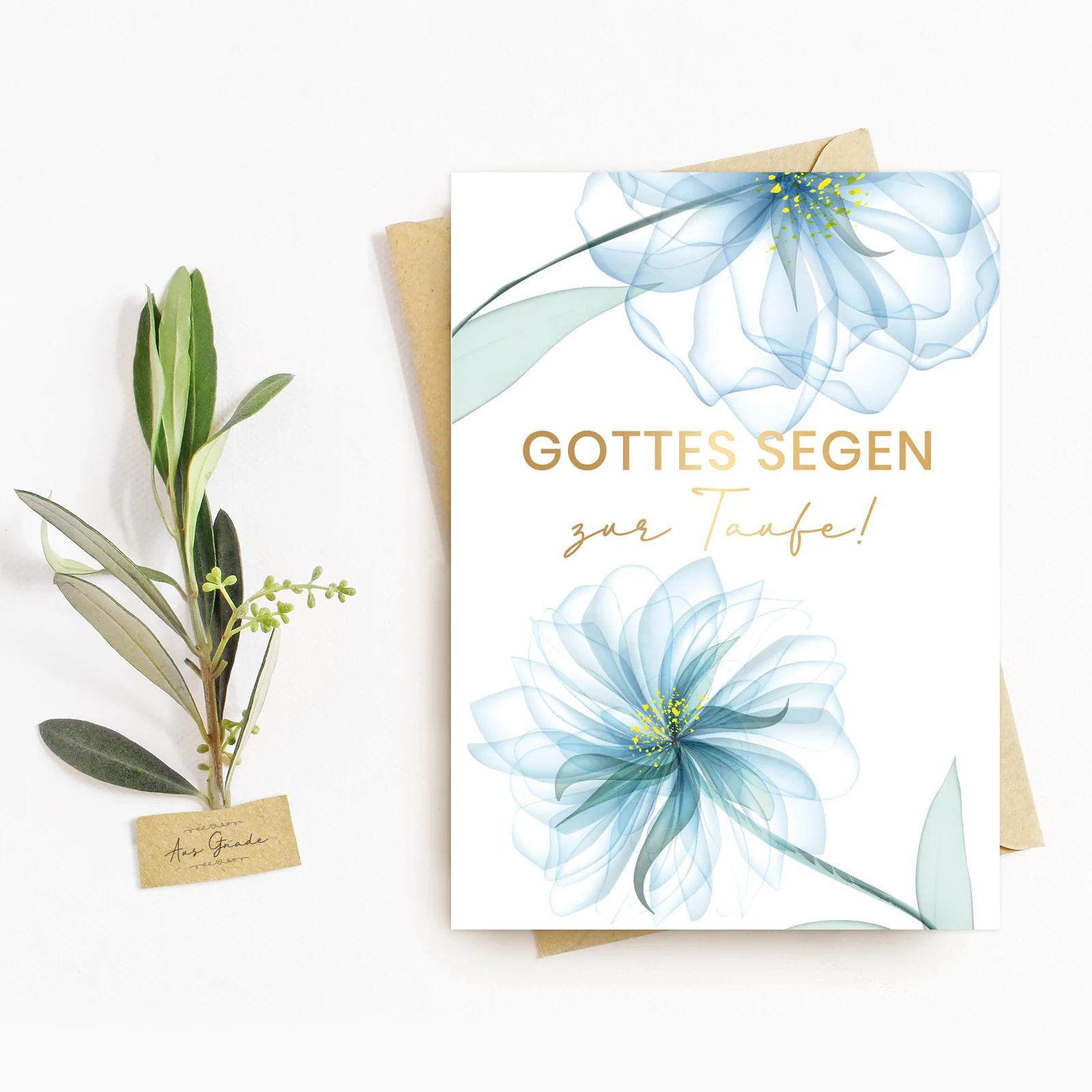 Doppelkarte - Gottes Segen zur Taufe Doppelkarte - Gottes Segen zur Taufe