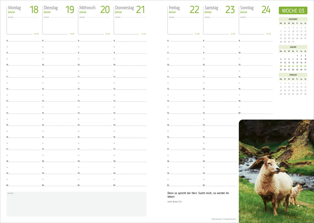 Agenda - Für jeden Tag 2027