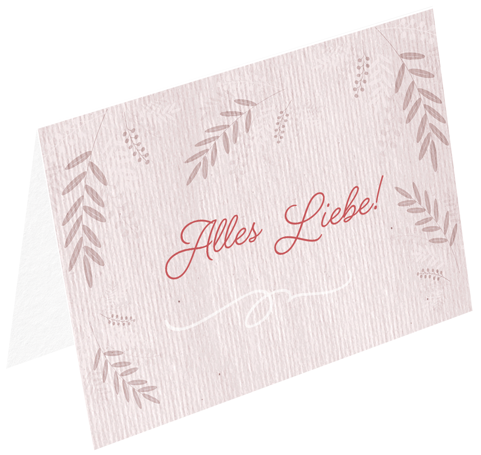 Faltkarte - Alles Liebe! Faltkarte - Alles Liebe!