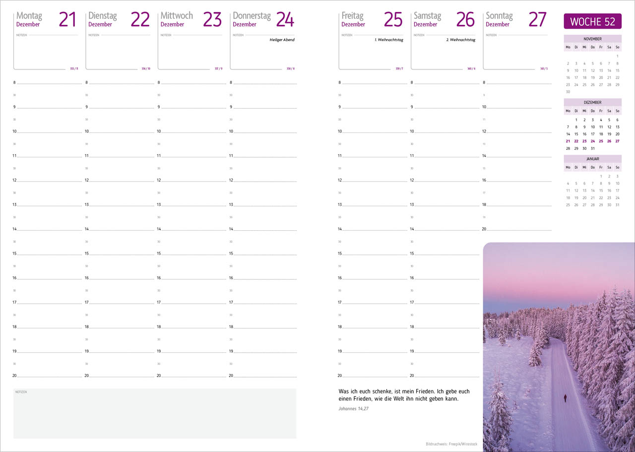 Agenda - Für jeden Tag 2027