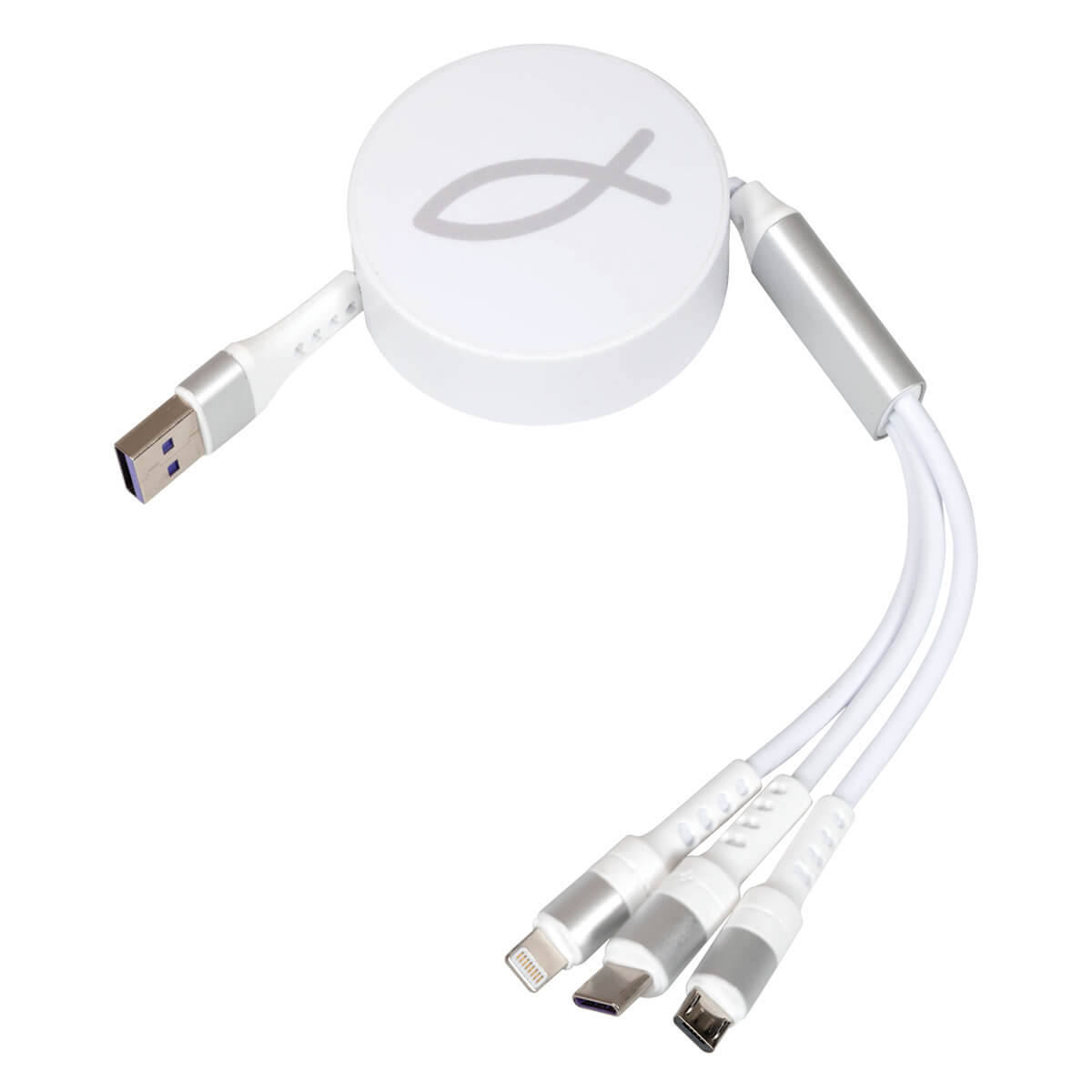 Ladekabel 3 in 1 weiss