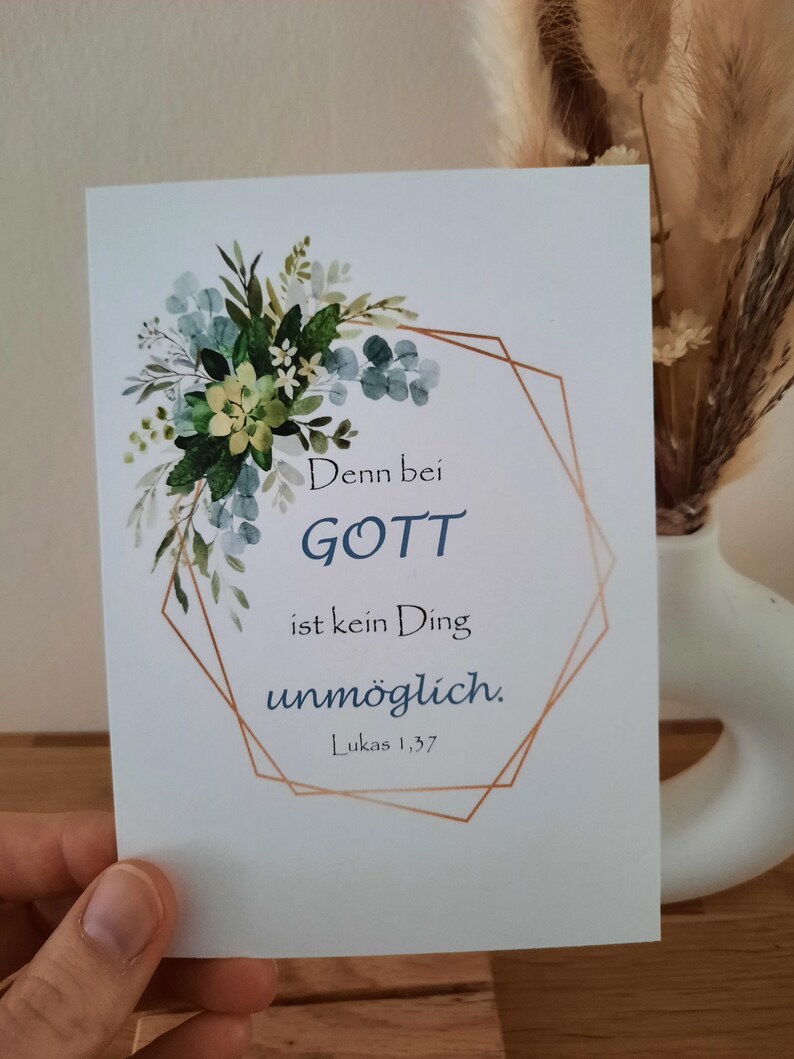 Postkarte - Denn bei Gott ist kein Ding unmöglich Postkarte - Denn bei Gott ist kein Ding unmöglich