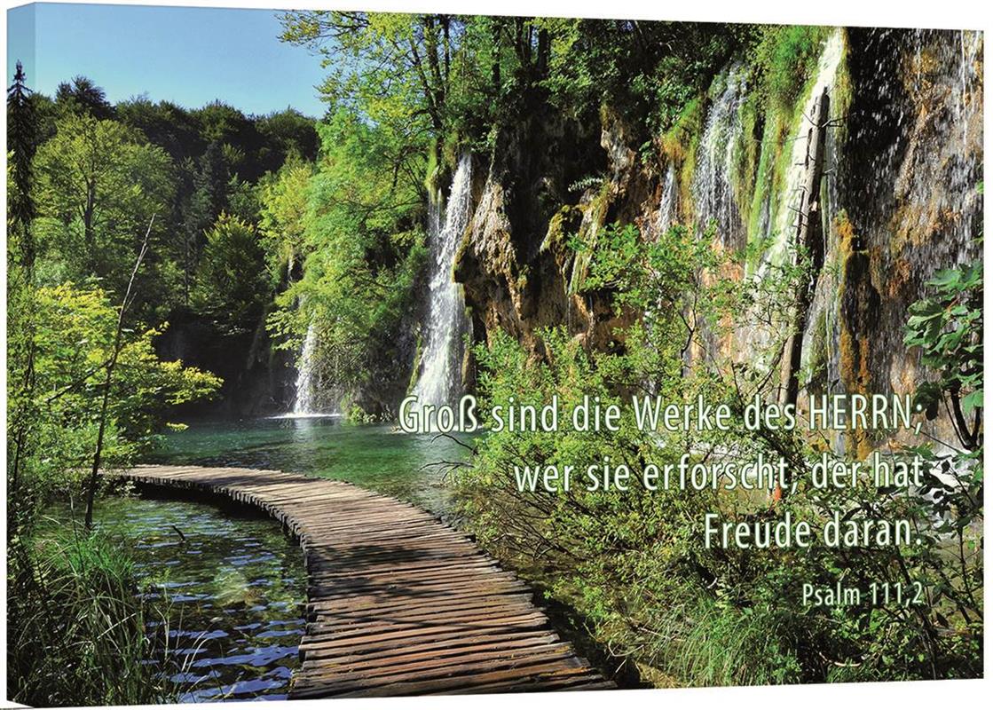 Leinwand - Kleine Wasserfälle Leinwand - Kleine Wasserfälle