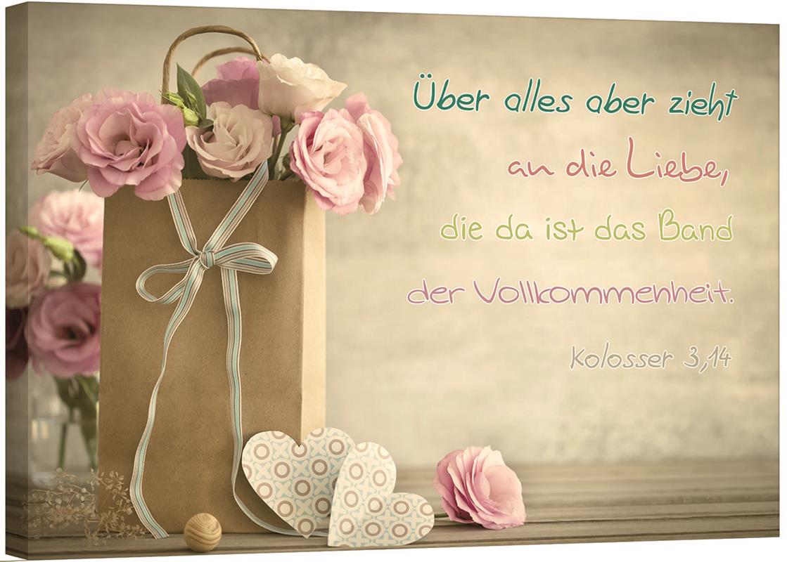 Leinwand - Rosen in der Tüte Leinwand - Rosen in der Tüte