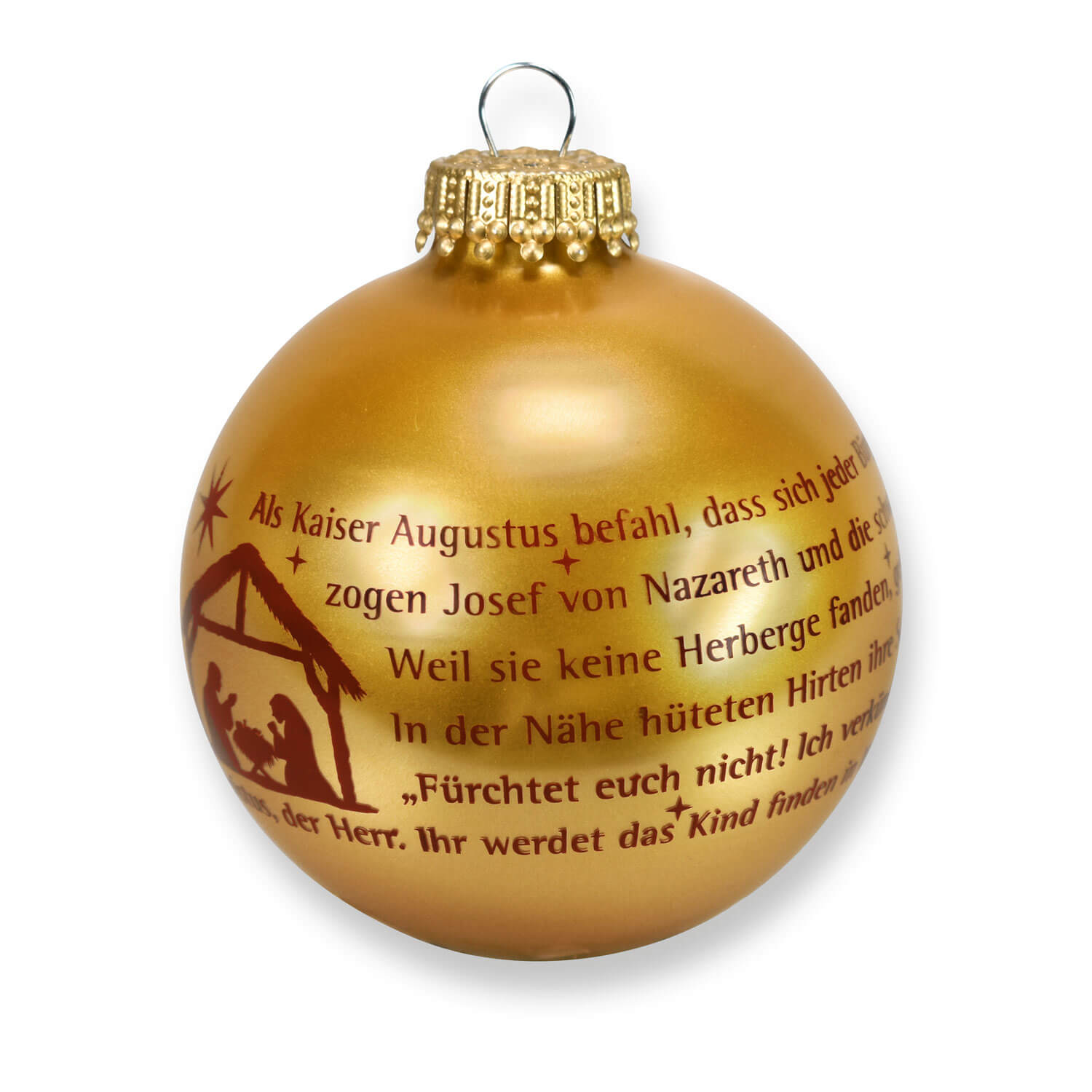 Christbaumkugel-in-Gold-Weihnachtsgeschichte-4757-Weihnachtskugel Christbaumkugel in Gold - Weihnachtsgeschichte
