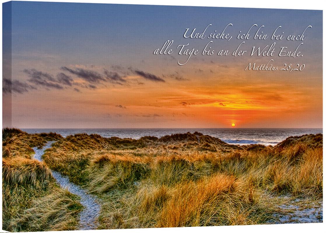 Leinwand - Sonnenuntergang am Meer Leinwand - Sonnenuntergang am Meer