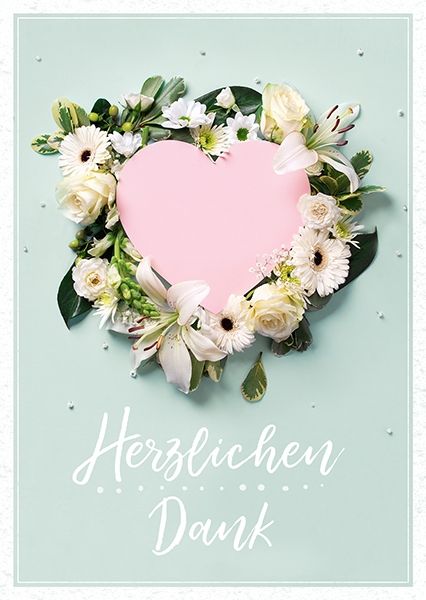 Postkarte - Herzlichen Dank (Herz) Postkarte - Herzlichen Dank (Herz)