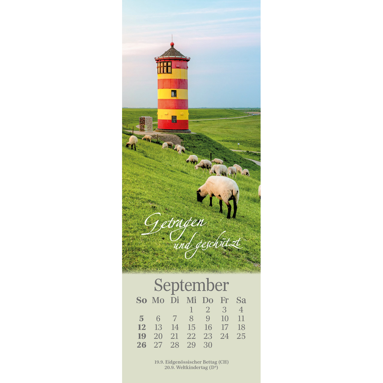 Lesezeichen-Kalender - Sei behütet jeden Tag 2027