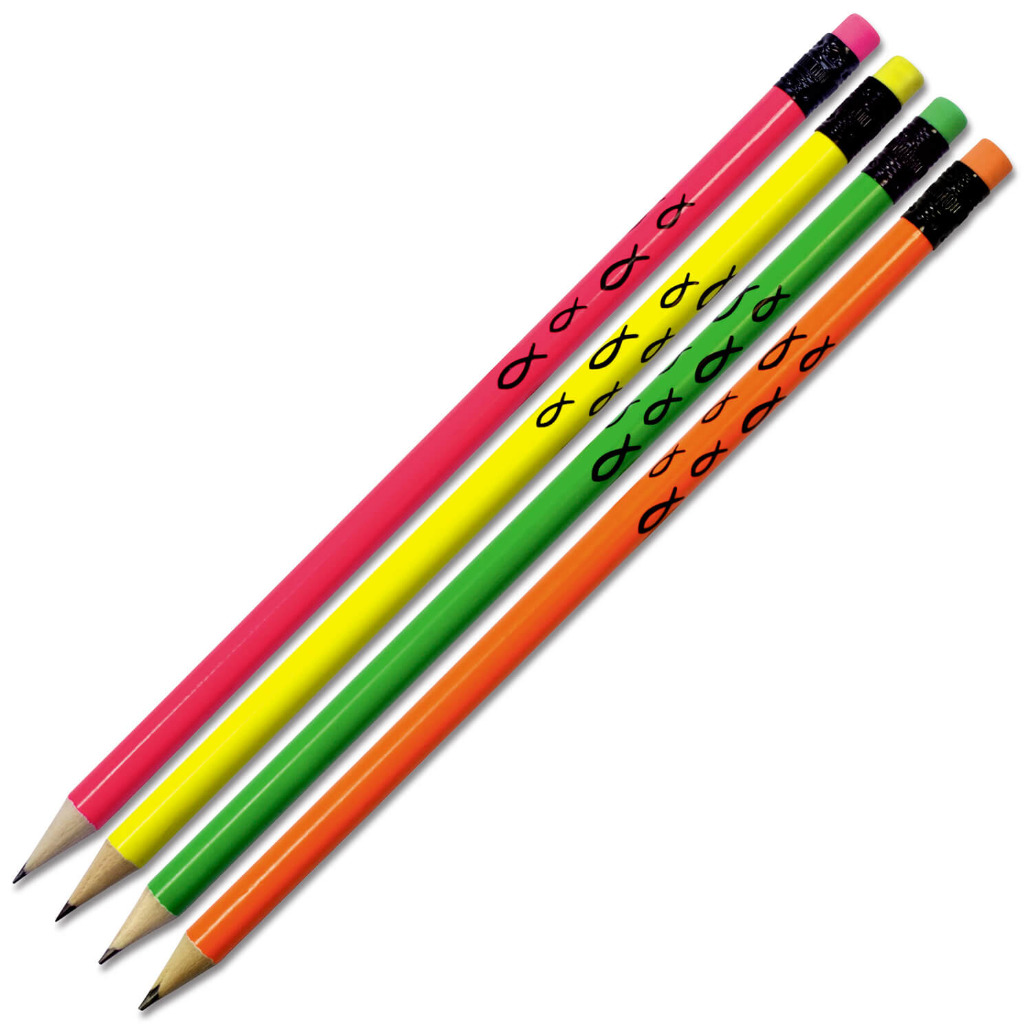 Bleistifte-4er-Set-Neon-1812-BleistiftNeon_alle Bleistifte-4er-Set - Neon