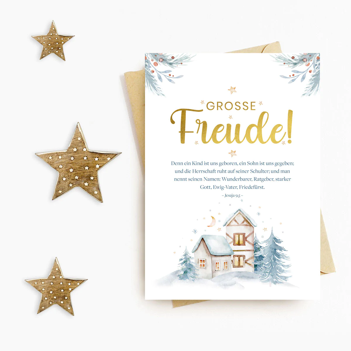 PK - Große Freude mit Briefumschlag