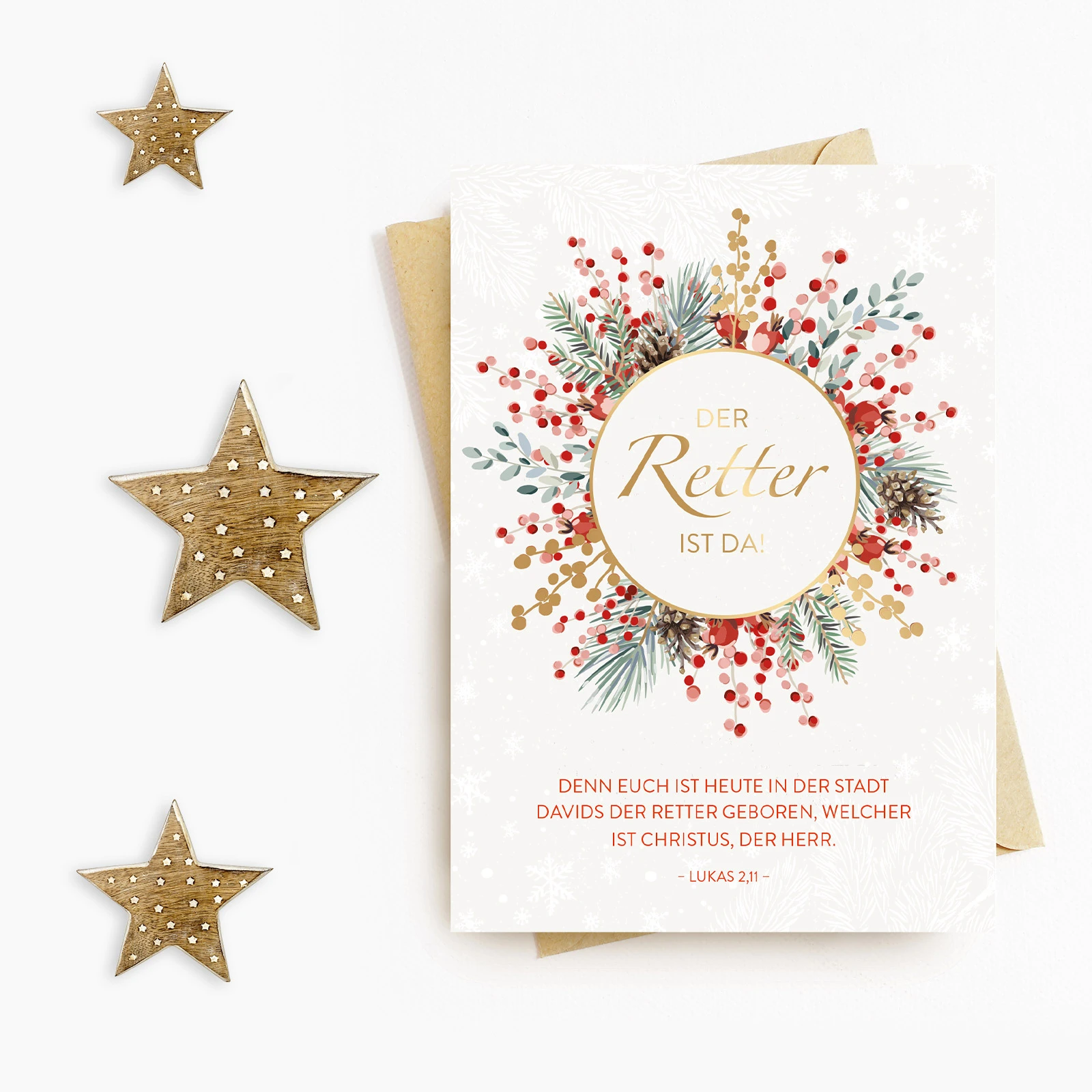PK-Weihnachtskarte-Der-Retter-ist-da-Postkarte-Weihnachtskarte-Retter-Gold-1_1800x1800 Postkarte - Weihnachtskarte Der Retter ist da