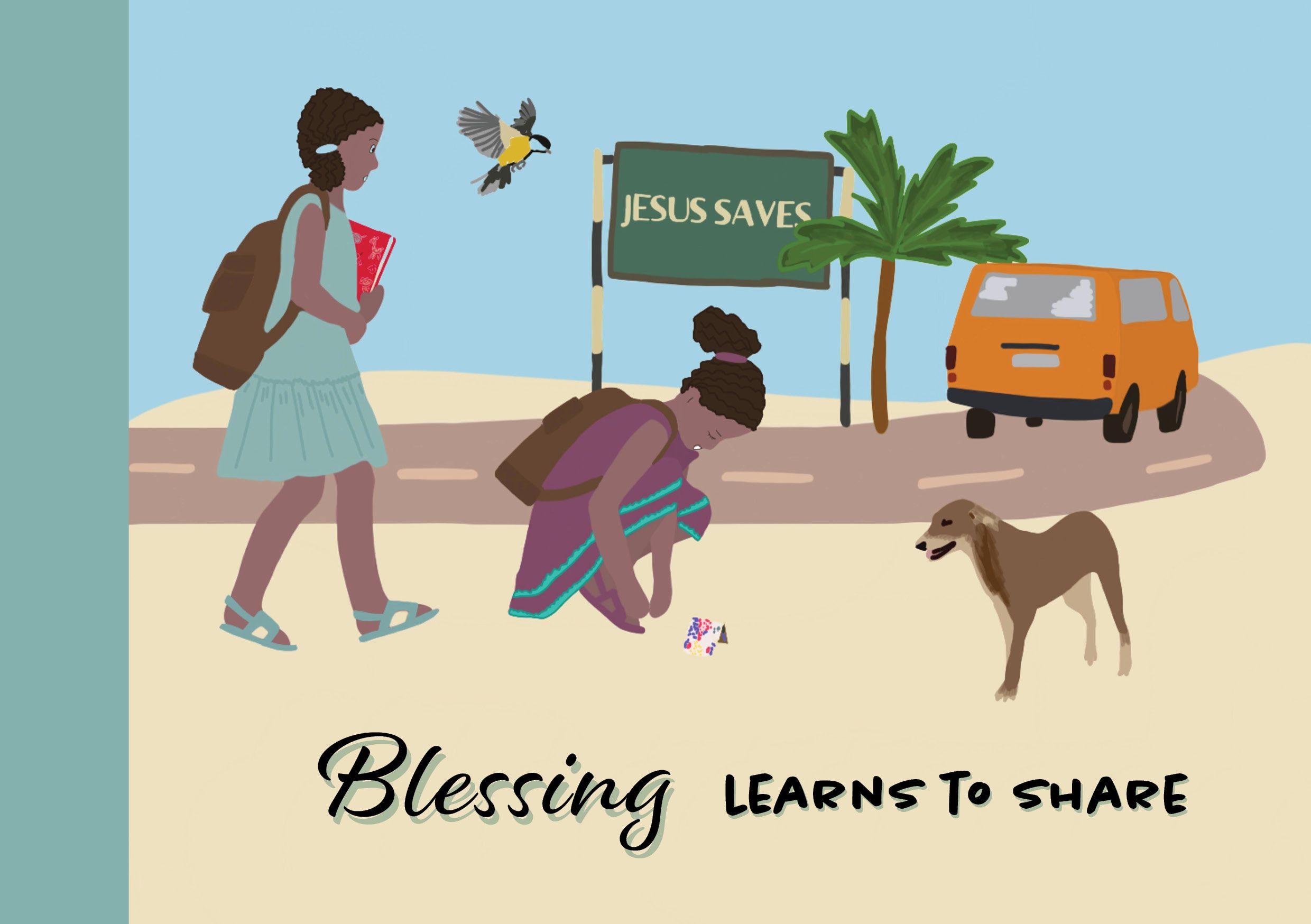 Blessing lernt zu teilen - Englisch