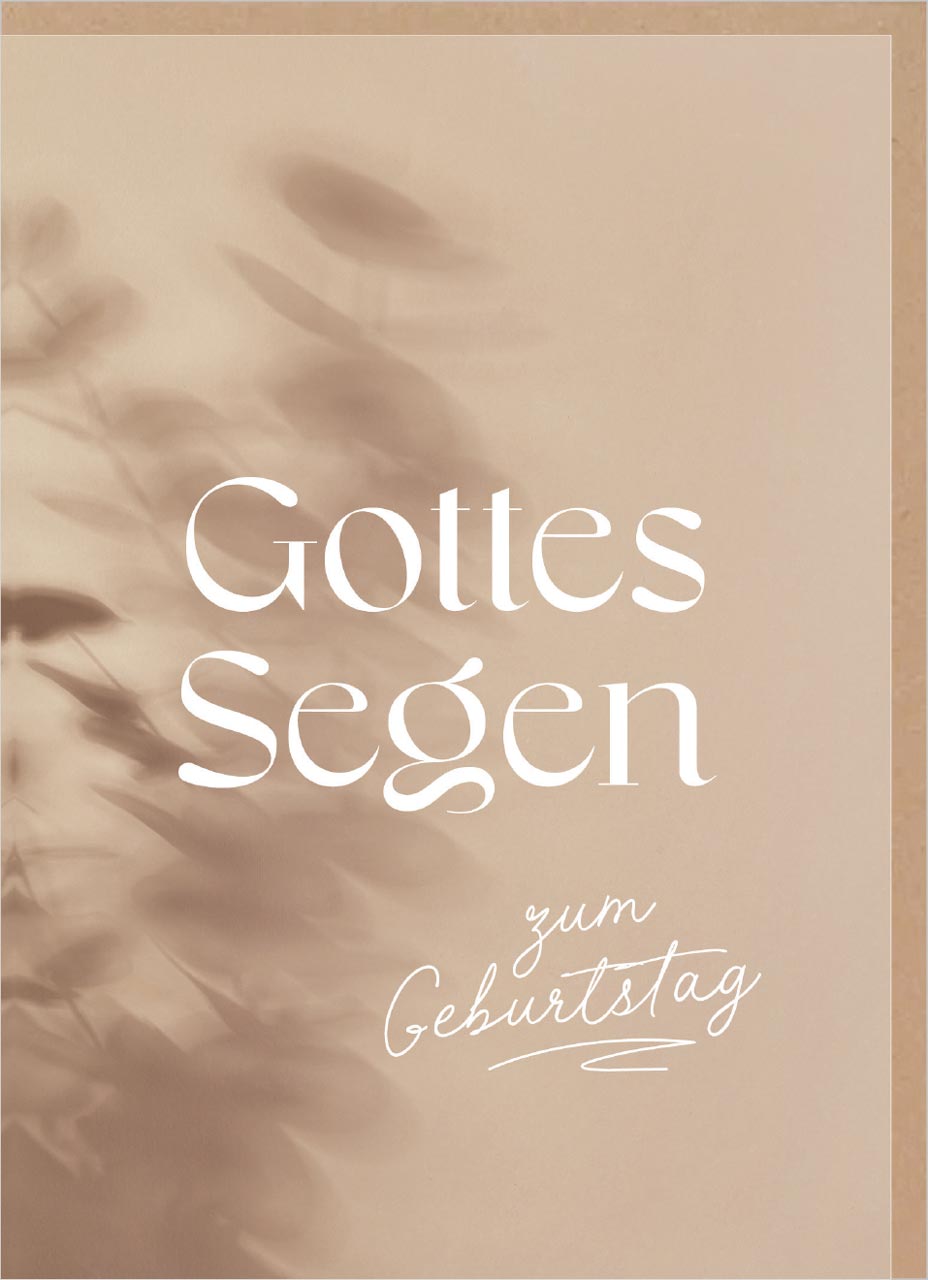 Doppelkarte - Segen zum Geburtstag