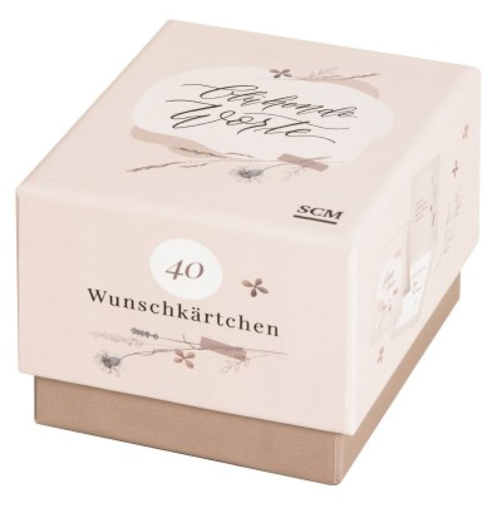 Blühende Worte - 40 Wunschkärtchen Blühende Worte - 40 Wunschkärtchen