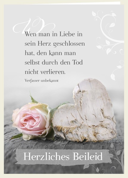 Doppelkarte-Herzliches-Beileid-in-Liebe-2588 Doppelkarte - Herzliches Beileid - in Liebe